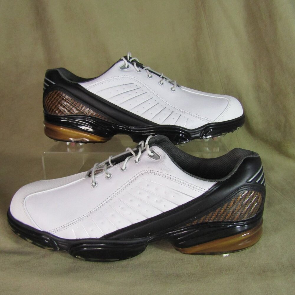 Footjoy Men's FJ Sport Golf Shoes White/Black Soft Spike 53213 Size 9.5M